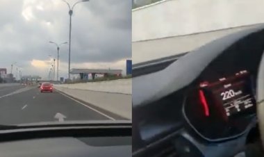 Motorist Captured Driving At 220 Km/hr Along Nairobi Expressway [VIDEO]