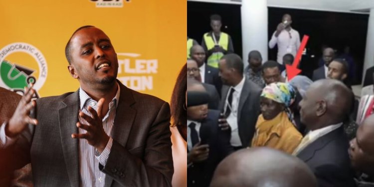 Clip Of Hussein Mohamed Pushing Mama Mboga Before Presidential Debate [VIDEO]