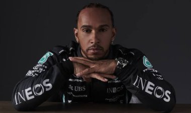 Formula One Driver Lewis Hamilton In Kenya