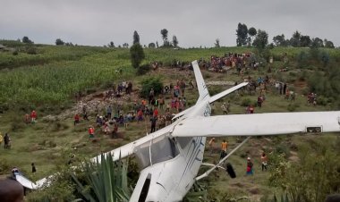 Light Aircraft Full Of Tourists Crash Lands [VIDEO]