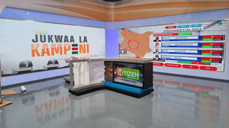 Citizen TV's New, Ultra-Modern Studios For Elections Coverage [VIDEO]