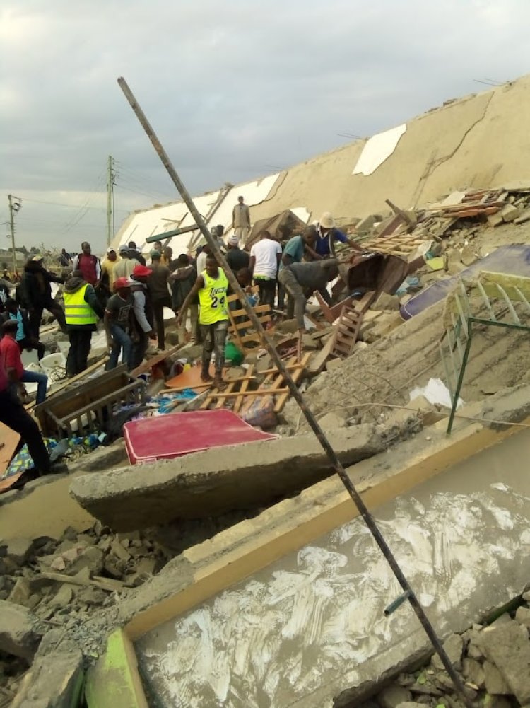 4-Storey Building Full Of Tenants Collapses [VIDEO]