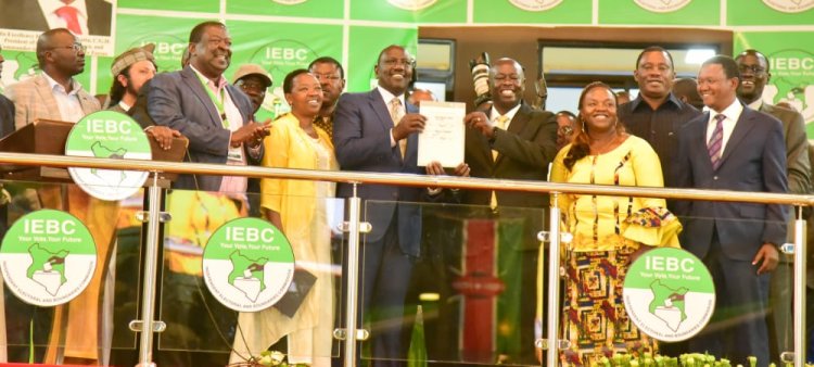 IEBC: Ruto Gazetted As President-Elect