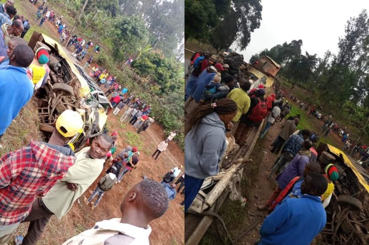 Pupil Among 3 Killed After School Bus Crashes Into Lorry [PHOTOS]