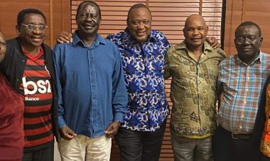 Why Raila's Face Appeared Swollen In Visit By Uhuru