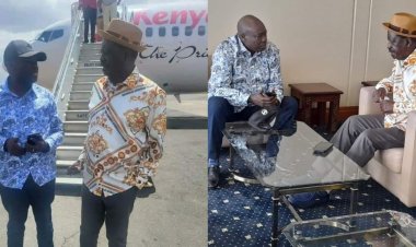 Watch Gachagua, Raila Walk Alongside Each Other In Mombasa [VIDEO]