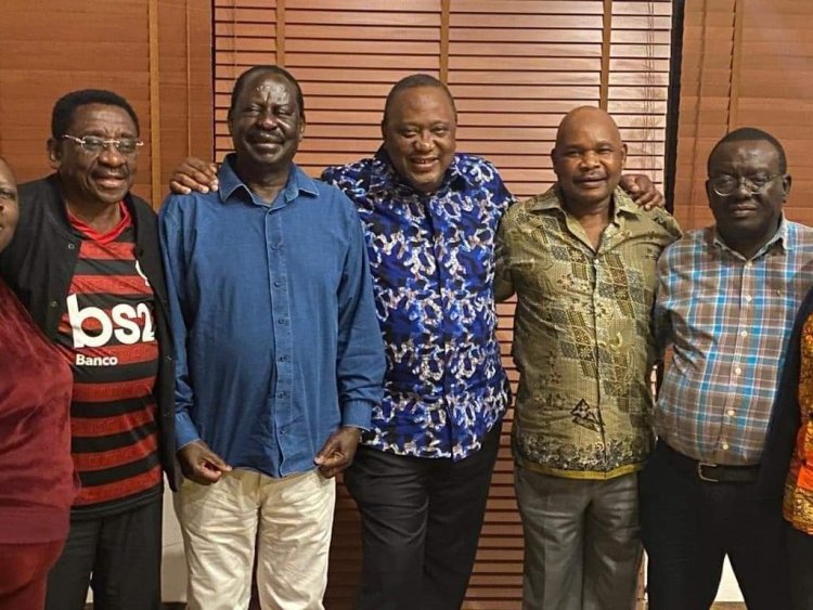 Why Raila's Face Appeared Swollen In Visit By Uhuru