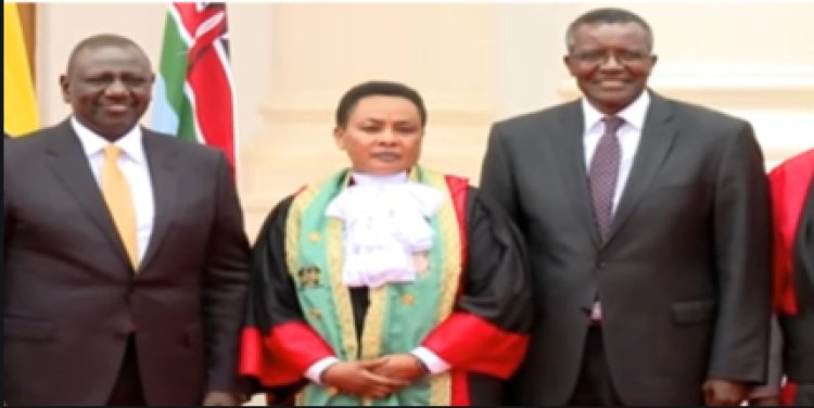 Maraga Appears At State House In Ruto's Presence [VIDEO]