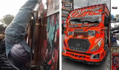 Police Arrest 2 Touts Hanging Dangerously On Popular Nairobi Matatu