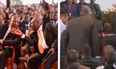 Woman Disrupts Ruto's Speech During Funeral Of Gachagua's Brother [VIDEO]