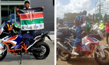 Powerful Bike Used By Kenyan Rider To Travel 12,000 Km From Sweden