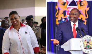 Watch CS Jumwa Slip While Praising Ruto In Speech [VIDEO]