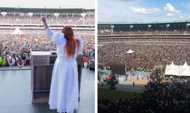 Dorcas Rigathi Attends Fully-Packed Crusade At Kasarani Stadium [PHOTOS]