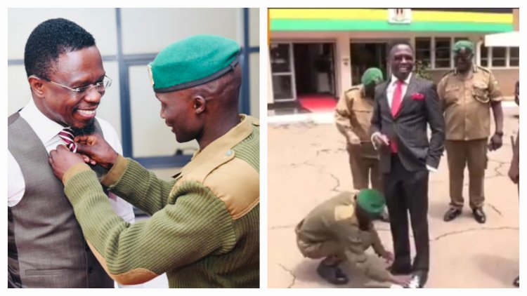 CS Namwamba Offers Job To NYS Officer Who Cleaned His Shoes