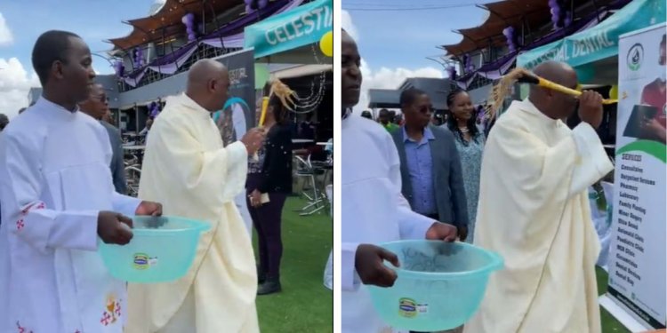 Watch Priest Bless New Quiver Lounge In Murang'a [VIDEO]