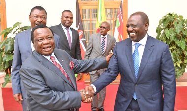 Rivals To Friends: Atwoli Meets Ruto At State House