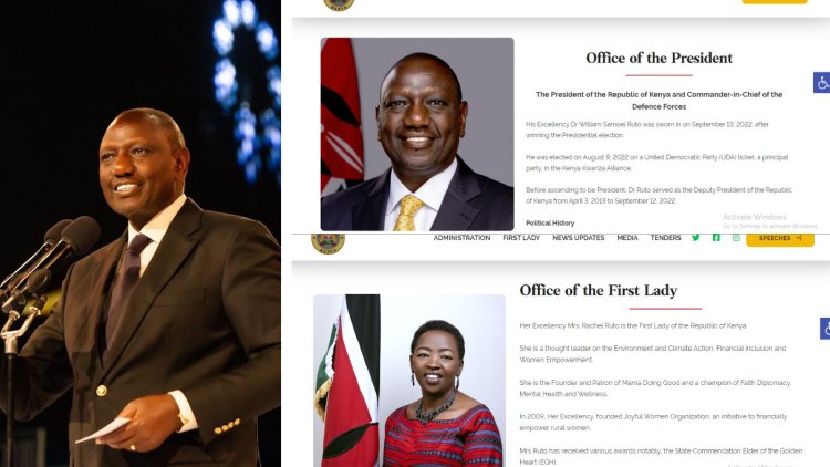 Inside Ruto's New, Powerful Presidential Website [PHOTOS]