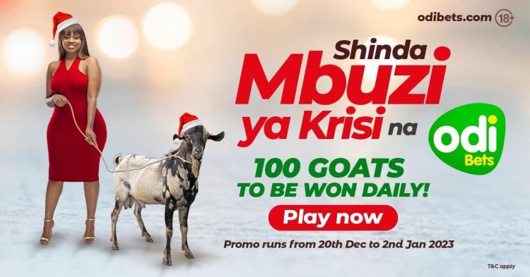 Shinda Mbuzi ya Krisi: 100 Mbuzis To Be Won Daily On Odibets