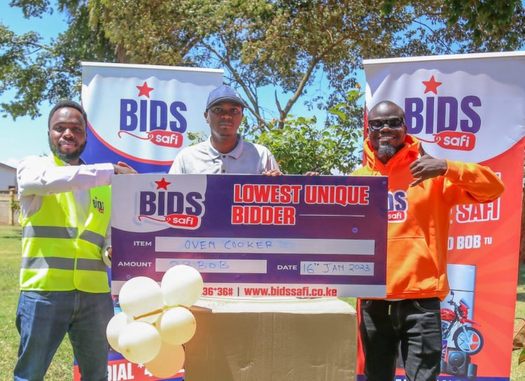 Lucky Kenyan Scoops Smart TV After Bidding With Ksh5 Bob on Bids Safi 