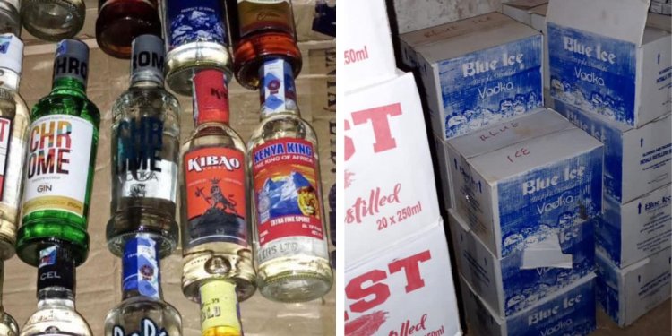 DCI Raid Thika House, Seize 300 Cartons Of Fake Alcohol