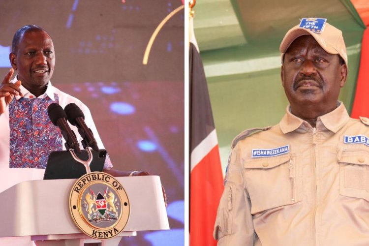 Come & Face Me, Stop Disturbing Kenyans- Ruto To Raila [VIDEO]