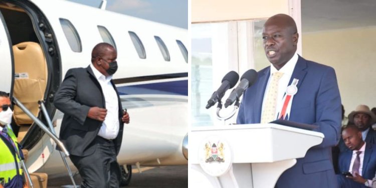 He Is Afraid- Gachagua On Why Matiang'i Flew Quietly Out Of Kenya