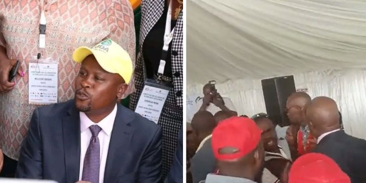 Kanini Kega Dons UDA Cap After Jubilee Youth Chase Him From Nairobi Event