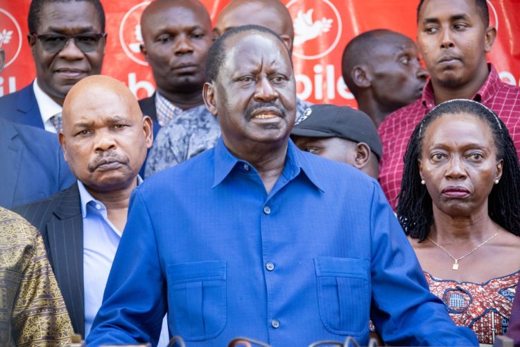 Raila To Mobilise Nationwide Protests In Nairobi