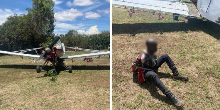 17-Yr-Old Crashes Light Aircraft After Stealing It From Tycoon [PHOTOS]