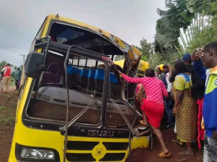 Teacher Killed, 8 Pupils Injured After School Buses Full Of Students Collide