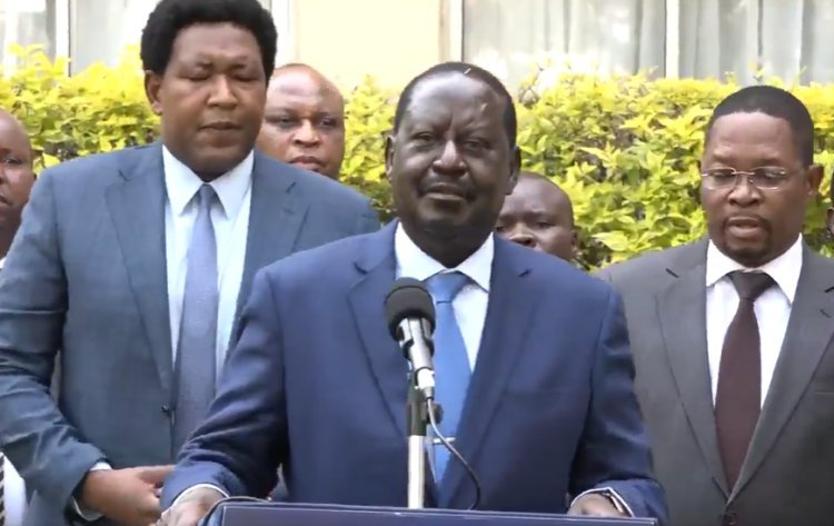 Raila Names Ole Kina, Sifuna Among 7 Azimio Politicians In Bipartisan Talks