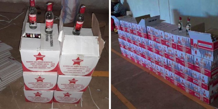 DCI Raid Nairobi Company Warehouse, Seize Drinks Worth Ksh5.94M