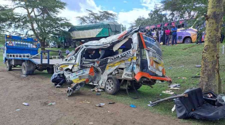 6 Students Killed After Matatu Collides With Lorry In Naivasha [PHOTOS]