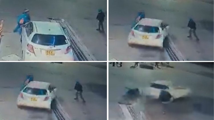 Driver Runs Over Petrol Station Attendant To Avoid Paying Ksh3K For Fuel [VIDEO]