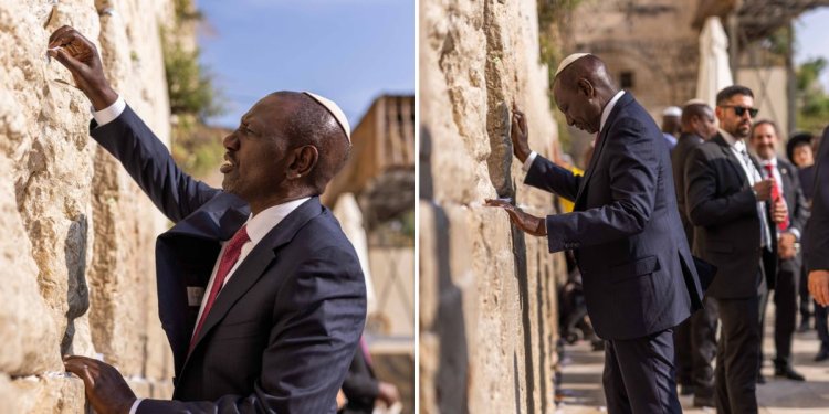 Israel Wailing Wall: World's Holiest Place Where Ruto Went To Pray