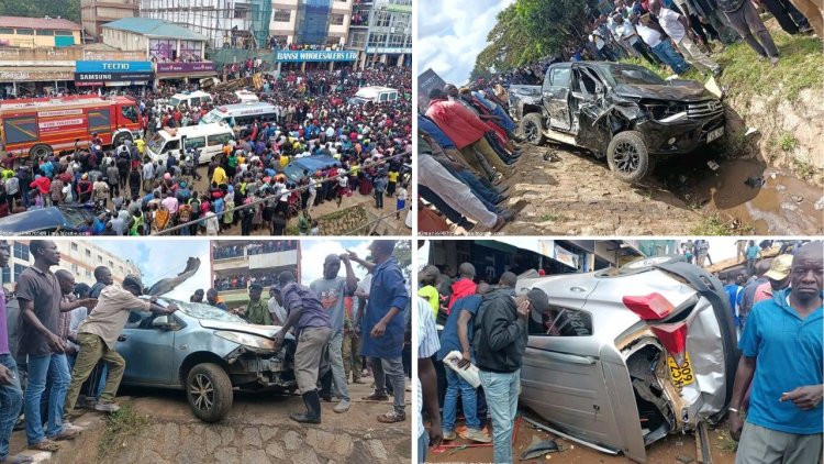 Migori Town: Several Feared Dead After Lorry Loses Brakes, Rams Several Cars [PHOTOS]