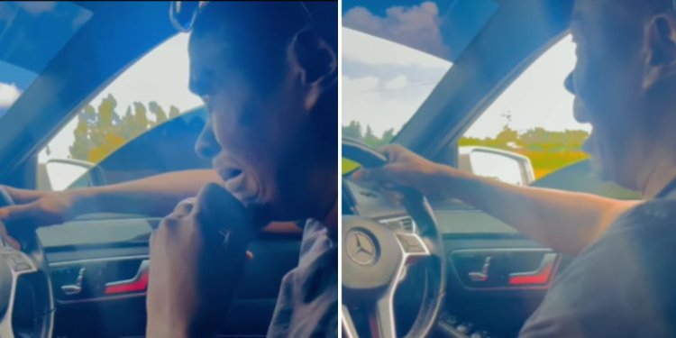 Oga Obinna Drives At High Speed Reacting To Being Replaced At Kiss FM [VIDEO]