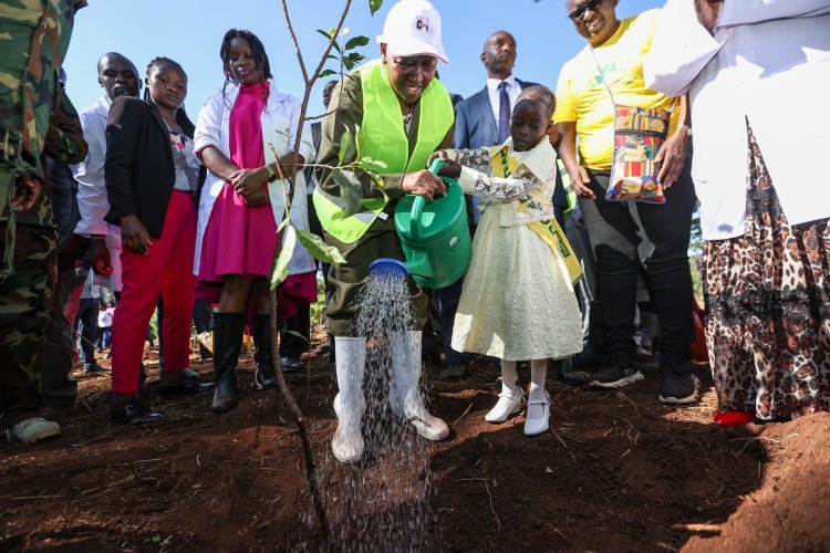 Rachel Ruto Opens Forest Park With 4,000 Trees Planted In 15 Minutes