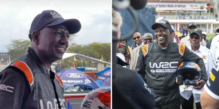 Safari Rally: Ruto Dons Special Suit, Steps Into WRC Car [PHOTOS & VIDEO]