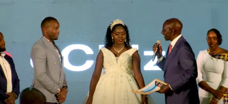 Ruto Witnesses Couple's Historic Wedding, Surprises Them With Honeymoon Getaway [VIDEO]
