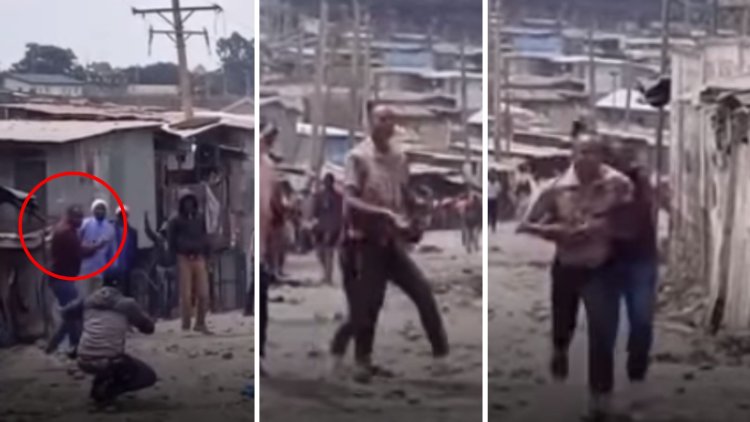 Cop Disguised As Journalist Arrests Protestor In Mathare [VIDEO]