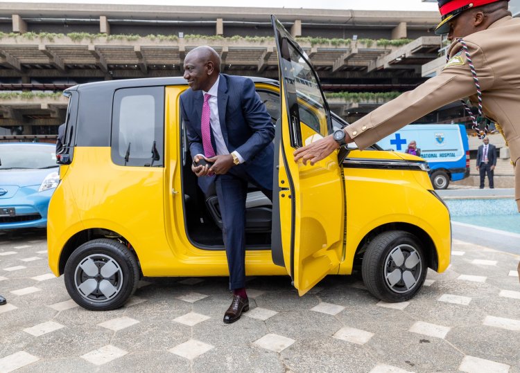 Details: Ksh3M Electric Car Ruto Drove To Africa Climate Summit [PHOTOS]