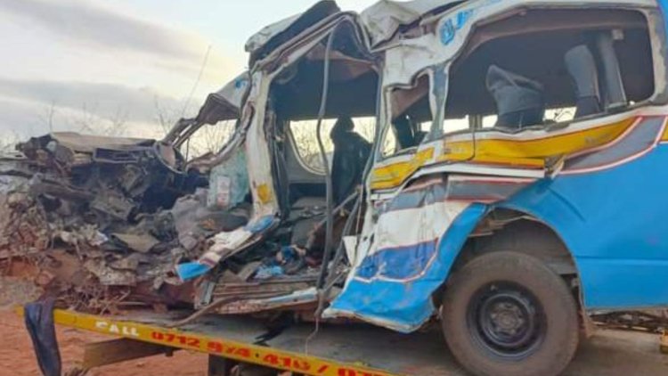 12 Killed After Matatu, Lorry Collide Along Nairobi-Mombasa Highway