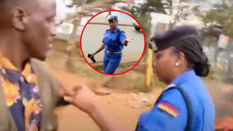 Watch Female Police Officer Harass Citizen TV Journalists At Lang'ata Cemetery [VIDEO]