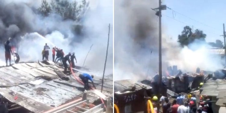 Fire Erupts In Mathare, Torches Several Homes [VIDEO]