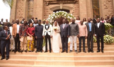 Mudavadi's Daughter Ties Knot With Boyfriend In Luxurious White Wedding [PHOTOS]