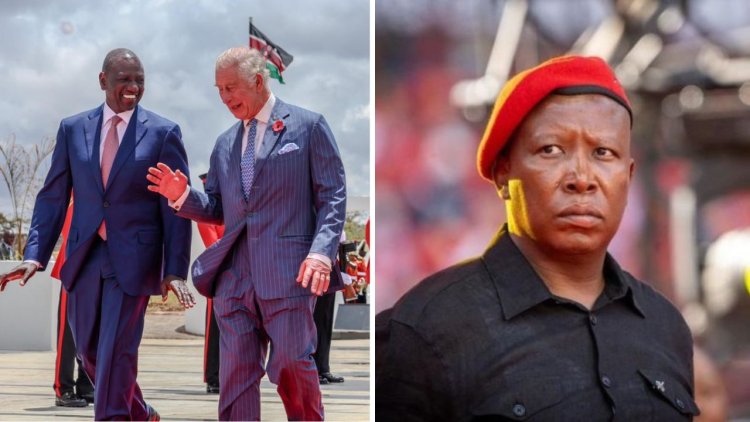 Julius Malema Tears Into Ruto, King Charles III During Visit To Kenya [VIDEO]