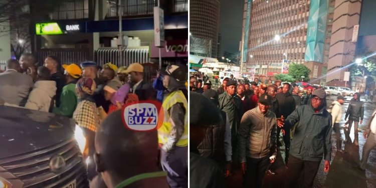 Street Boys Protest, Block Sakaja's Motorcade At Night [VIDEO]