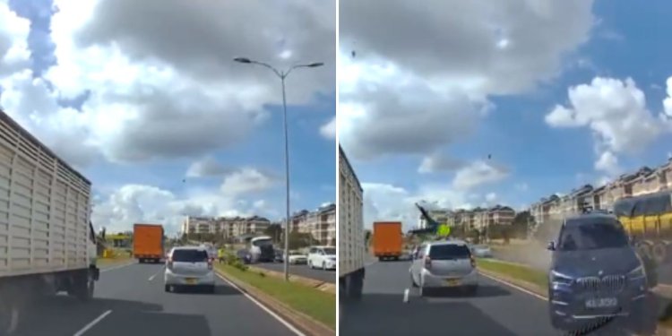 Dashcam Captures Cop Run Over In Multiple Car Crash Along Southern Bypass [VIDEO]