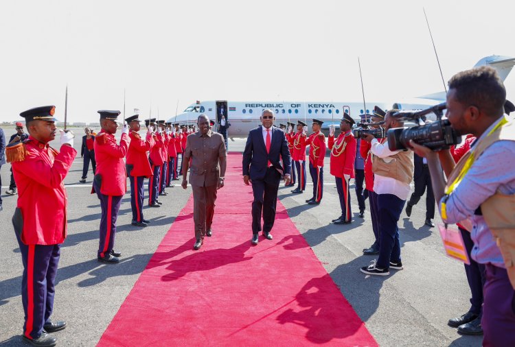 Ruto Flies To Djibouti Moments After Attending Youth Connekt Africa Summit In Nairobi